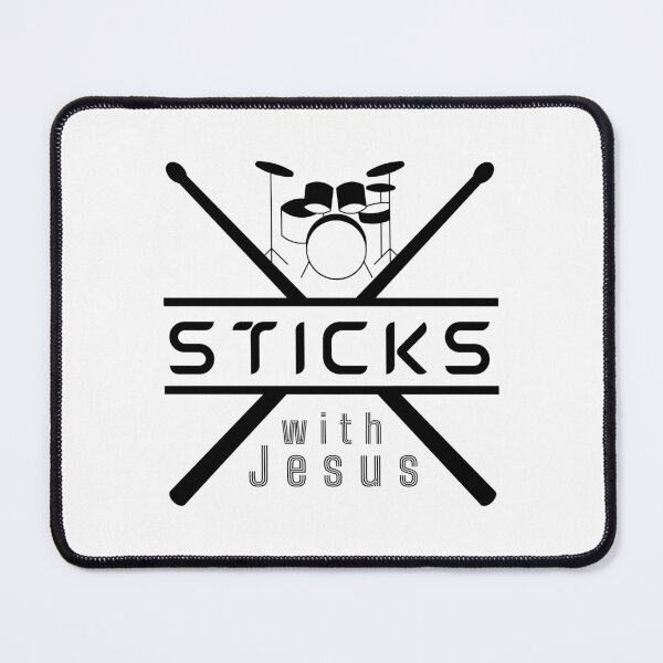 Item preview, Jesus Drummer - Sticks with Jesus - Church Worship Team designed and sold by Share-Blessings.
