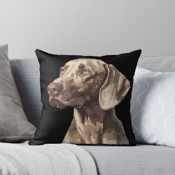 Item preview, Pixel Portrait Weimaraner designed and sold by CUTEDOGGIEZ.