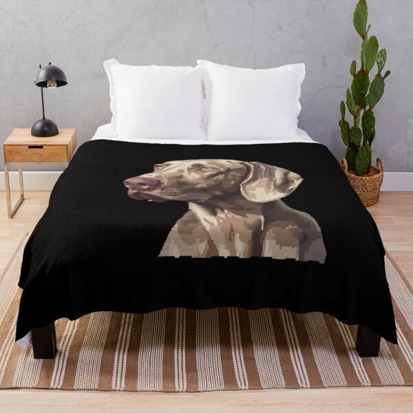 Item preview, Pixel Portrait Weimaraner designed and sold by CUTEDOGGIEZ.