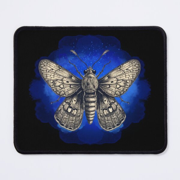 Item preview, Blue Aesthetic Magical Moth- Gothic Vibe designed and sold by ButtonBonanza.