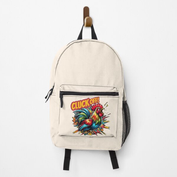 Item preview, Bold funny cartoon Rooster with Attitude - Vibrant CLUCK OFF! Chicken Illustration designed and sold by Unitepeople.