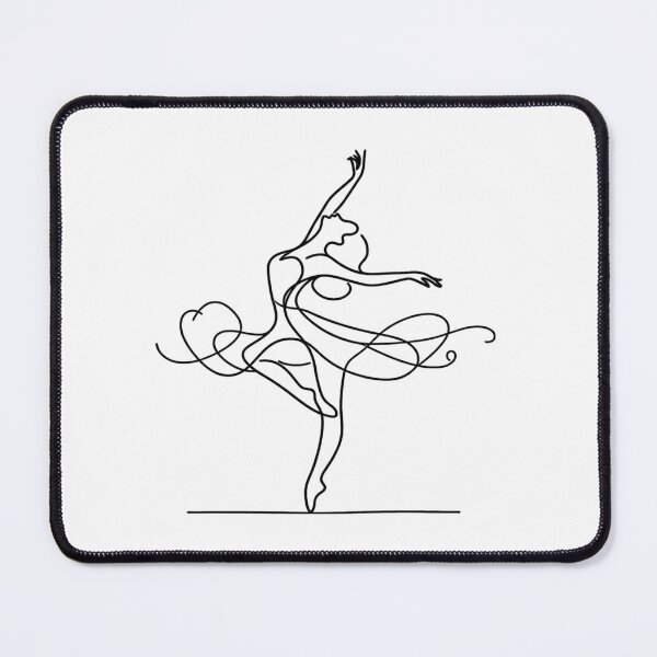 Item preview,  One line woman dancer I Abstract minimal female single line art designed and sold by MusesWhispers.