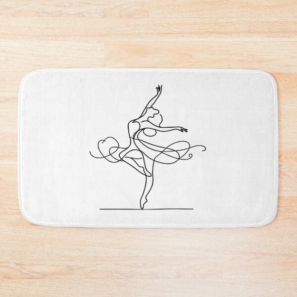 Item preview,  One line woman dancer I Abstract minimal female single line art designed and sold by MusesWhispers.