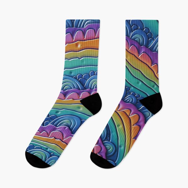 Item preview, Repeating Rainbow Bands - 3D Textured Aesthetic designed and sold by GWTF-Designs.