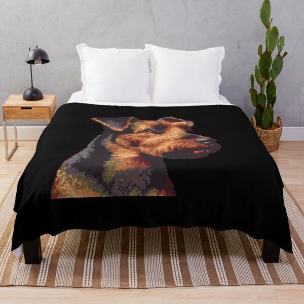 Item preview, Pixel Portrait Welsh Terrier designed and sold by CUTEDOGGIEZ.