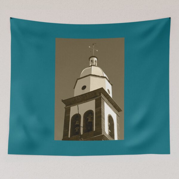 Item preview, San Gines Bell Tower Arrecife Lanzarote Tint Vertical designed and sold by eddiebarronshop.