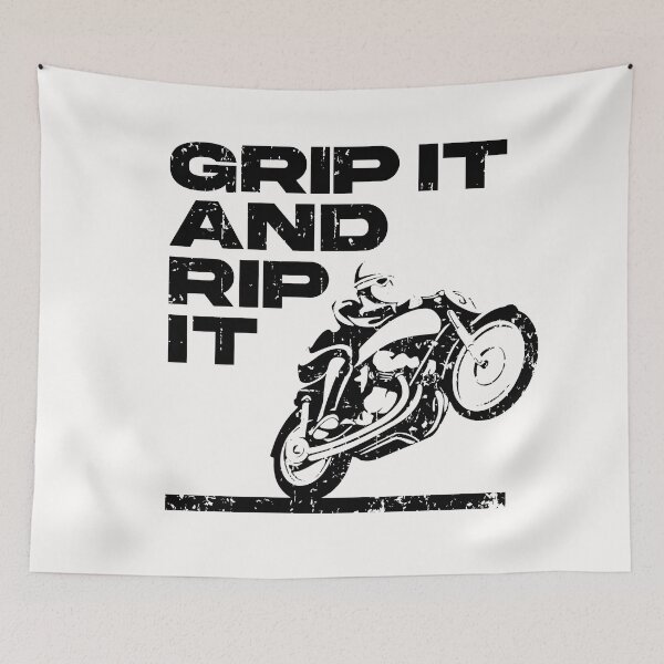 Item preview, Grip it and Rip it - black print designed and sold by retropetrol.