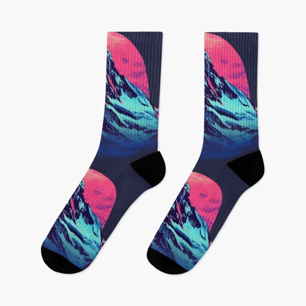 Item preview, Mountain silhouette neon colour palette Active Outdoors Inspired Art designed and sold by CDC40.