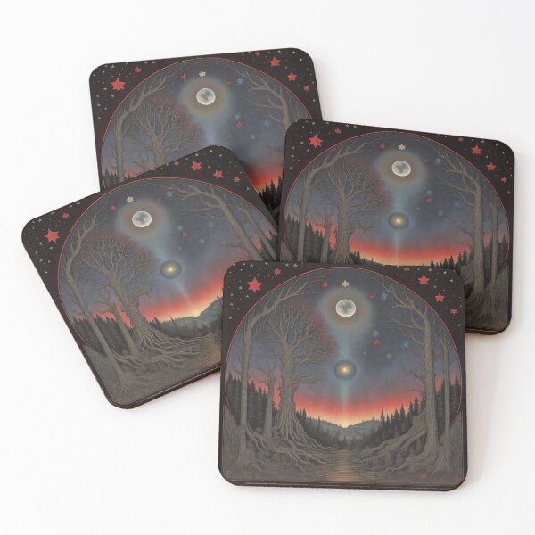 Item preview, Circle of wood and stars designed and sold by Kyrene-gallery.