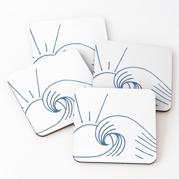 Item preview, Wave and sun blue designed and sold by leewarddesign.