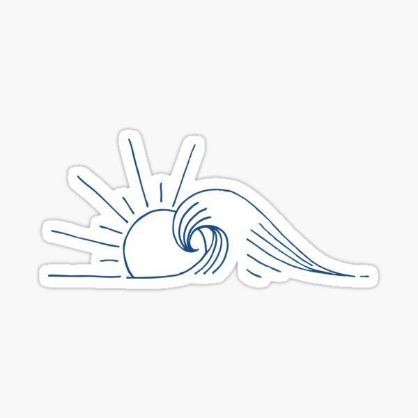 Aperçu de l'œuvre Vague et bleu soleil créée et vendue par leewarddesign.