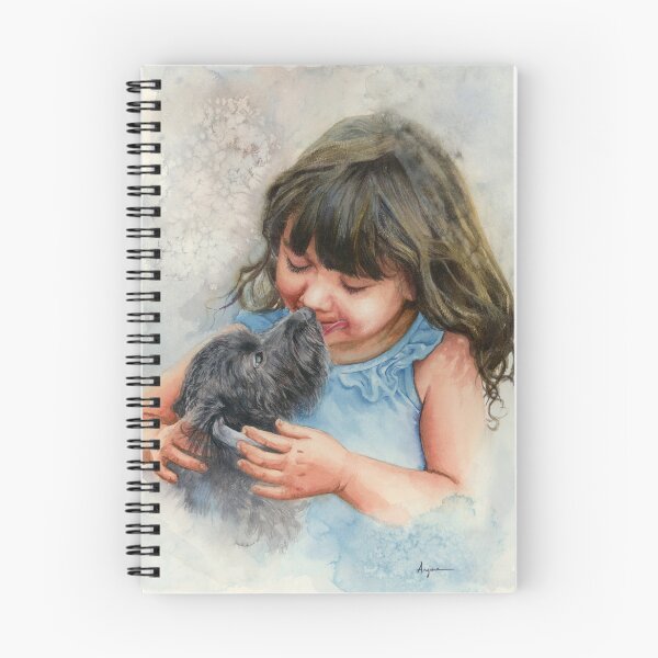 Item preview, chica con un perro designed and sold by Anjuna Sainath.