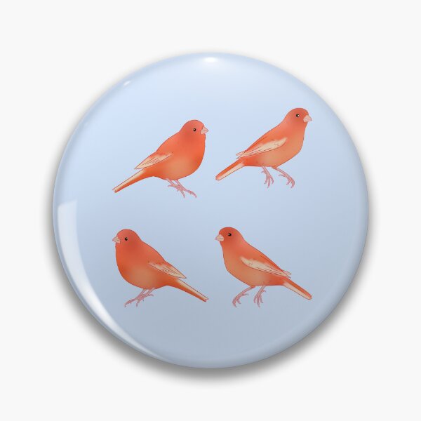 Item preview, Red factor canary bird art designed and sold by Yaragold.