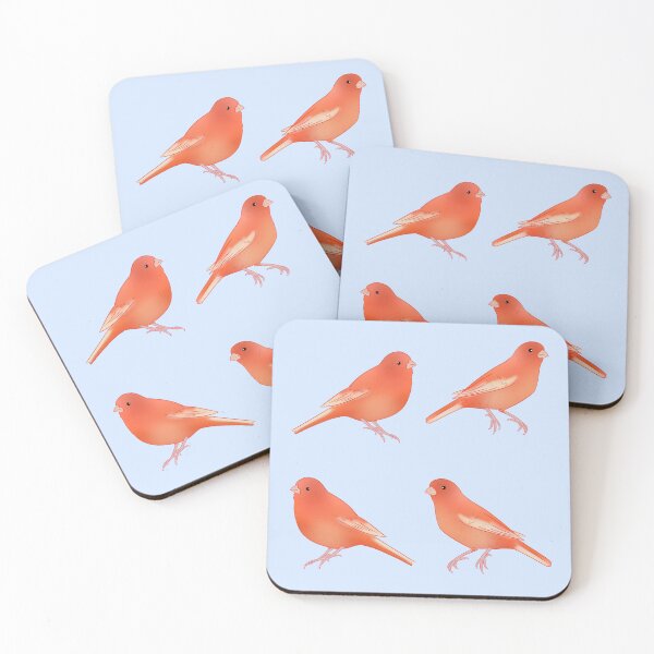 Item preview, Red factor canary bird art designed and sold by Yaragold.