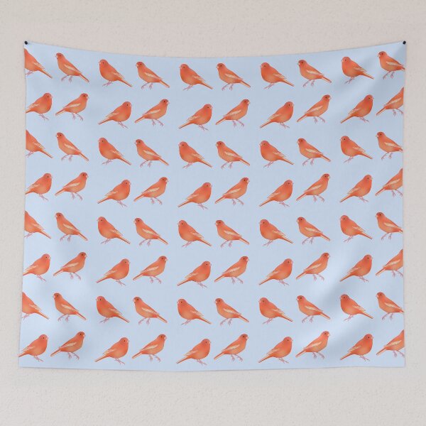 Item preview, Red factor canary bird art designed and sold by Yaragold.