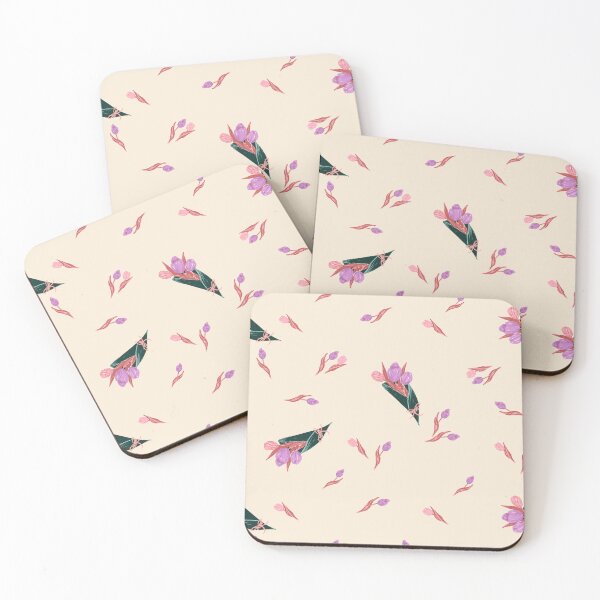 Item preview, Traveling through the Netherlands seeing tulips on cream designed and sold by katerosestudios.