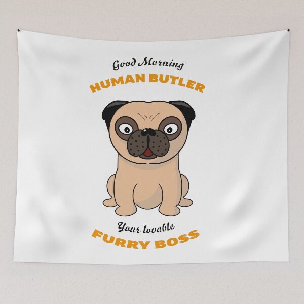 Item preview, Pug Human Butler designed and sold by YoshiArtDesign.