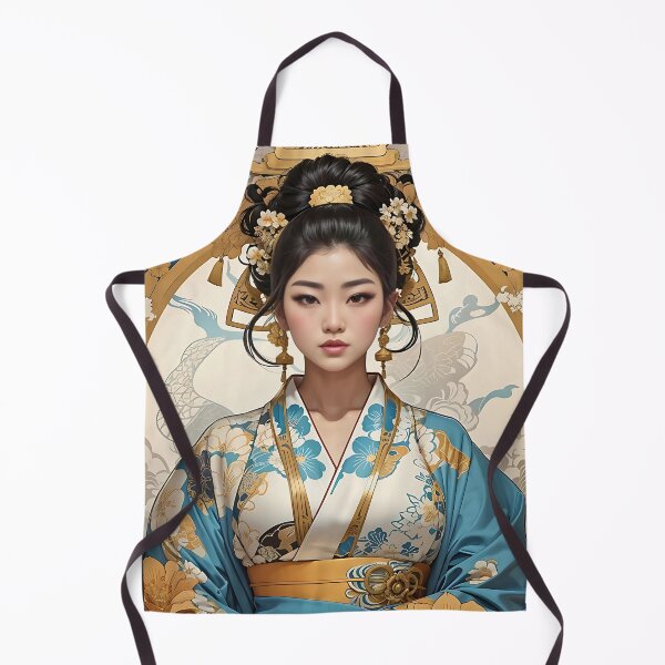 Item preview, Beautiful Korean Kisaeng Geisha retro vintage floral design designed and sold by BorgSpareParts.