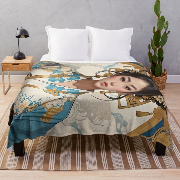 Item preview, Beautiful Korean Kisaeng Geisha retro vintage floral design designed and sold by BorgSpareParts.
