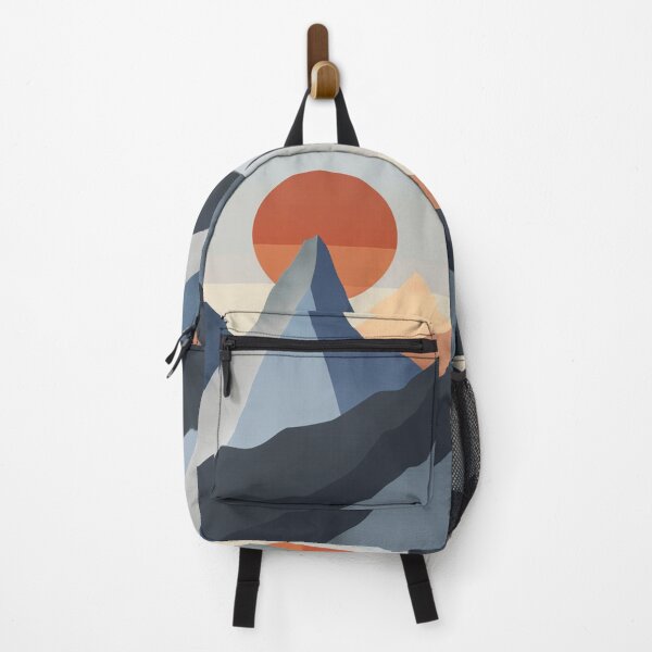 Item preview, Abstract mountain peaks minimalist design Active Outdoors Inspired Art designed and sold by CDC40.