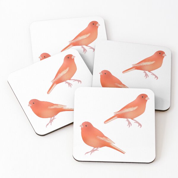 Item preview, Red factor canary bird illustration  designed and sold by Yaragold.