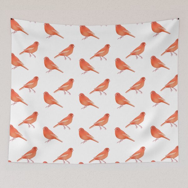 Item preview, Red factor canary bird illustration  designed and sold by Yaragold.