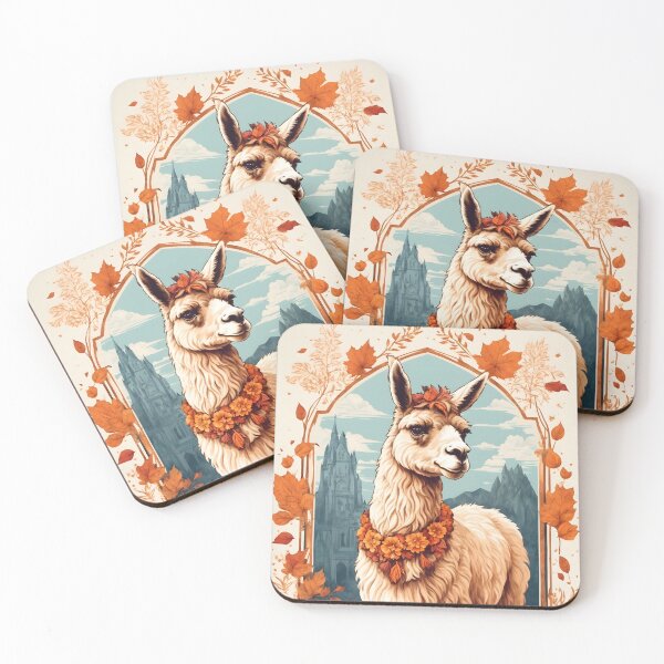 Item preview, Harvest Llama: Autumn's Gentle Guardian designed and sold by digiscapeart.