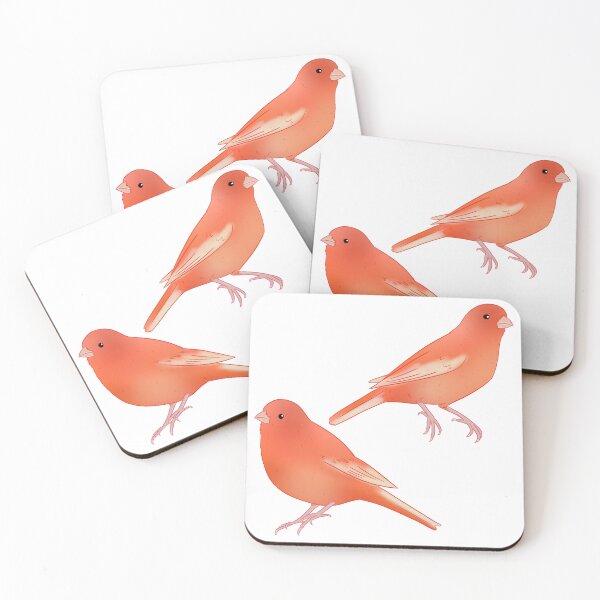 Item preview, Red factor canary bird illustration  designed and sold by Yaragold.