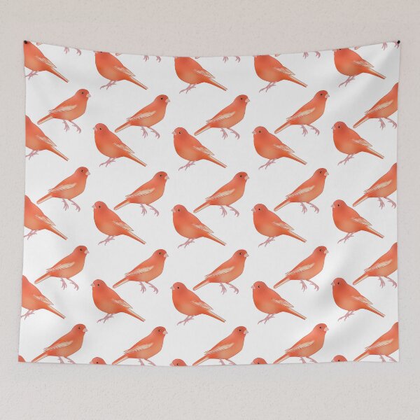 Item preview, Red factor canary bird illustration  designed and sold by Yaragold.