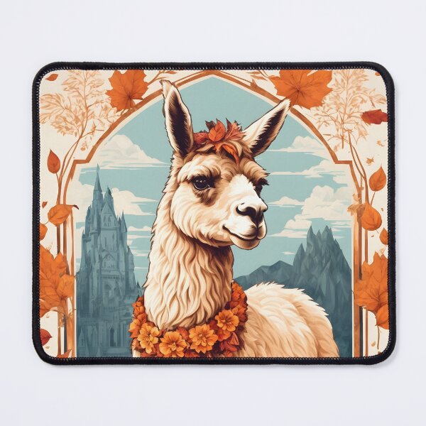 Item preview, Harvest Llama: Autumn's Gentle Guardian designed and sold by digiscapeart.