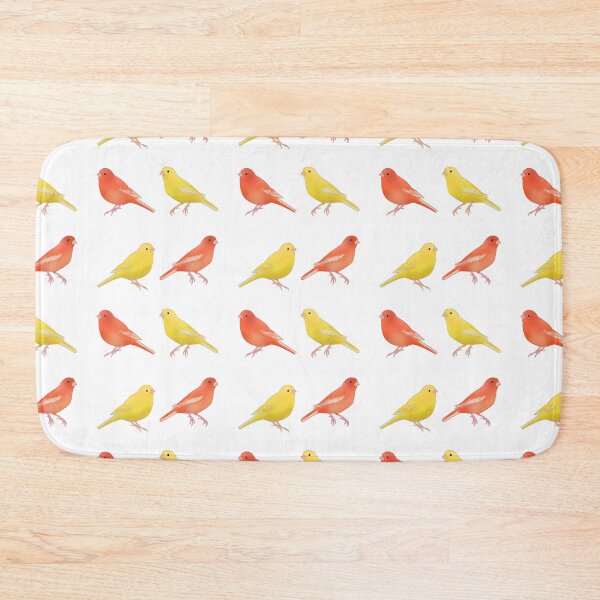 Item preview, Red factor canary and yellow canary bird art designed and sold by Yaragold.