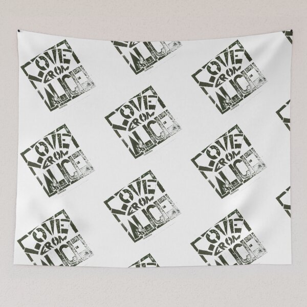 Item preview, 'Love from Alice' - Black and white stencil Poster. designed and sold by timothybeighton.