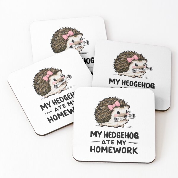 Item preview, My hedgehog ate my homework designed and sold by HandicraftArt.