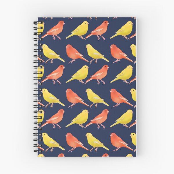Item preview, Red factor canary and yellow canary bird art designed and sold by Yaragold.