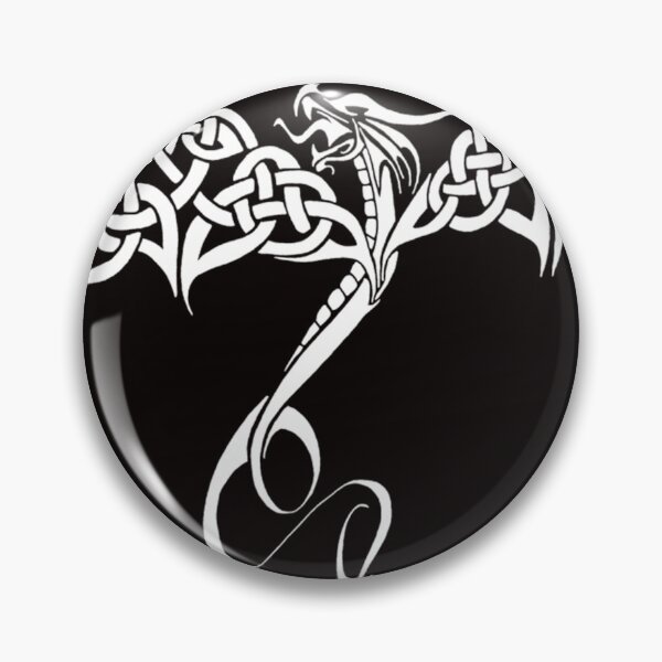 Item preview, White Celtic Tribal Dragon designed and sold by SylviChartier.