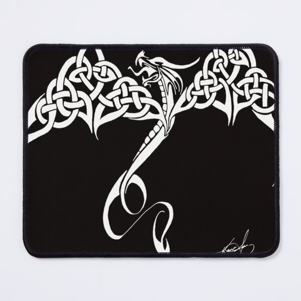 Item preview, White Celtic Tribal Dragon designed and sold by SylviChartier.