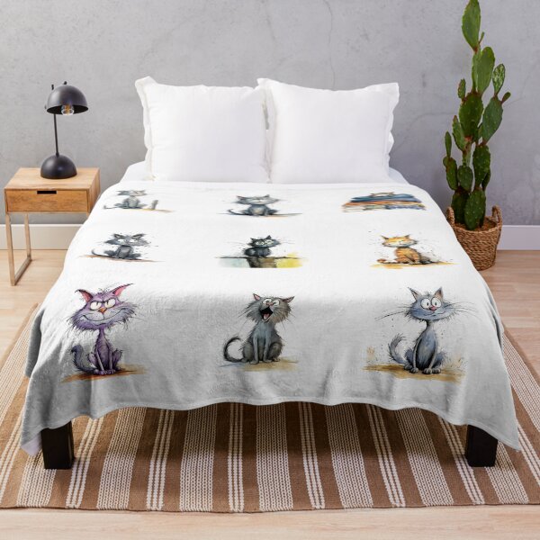 Item preview, Quirky Funny Cat designed and sold by Crazycatgraphic.