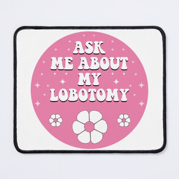 Item preview, Ask Me About My Lobotomy Funny Vintage Bumper designed and sold by BUMPER-STICKERS.