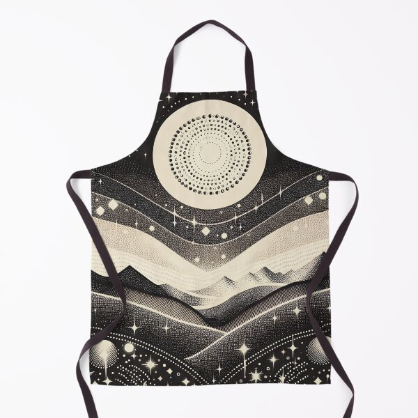 Item preview, Dreamy Starry Night - Black & Cream designed and sold by SilverPegasus.