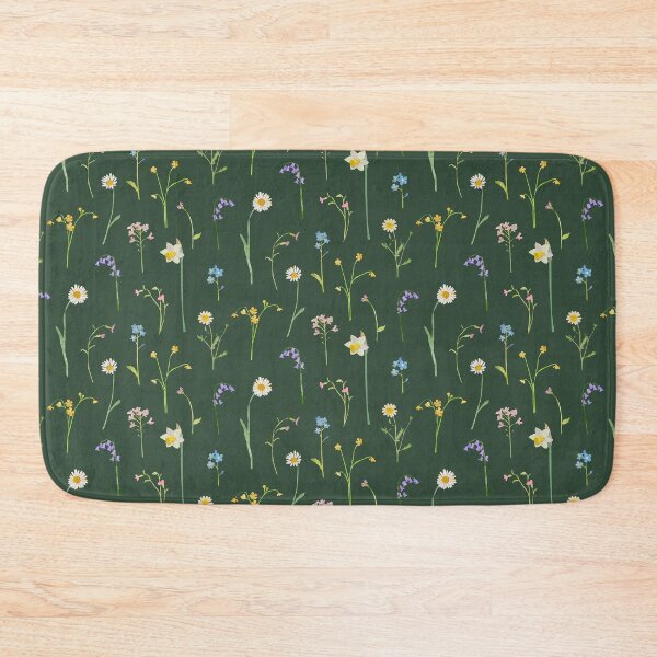 Item preview, Dark green field flowers designed and sold by crumpsticks.