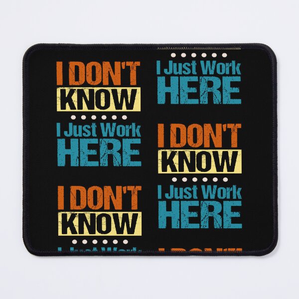 Item preview, Humorous Work Mug: 'I Don't Know, I Just Work Here' - Black Mug Bold Text - Fun Office Gift, Coworker Present designed and sold by EmblemThreads.