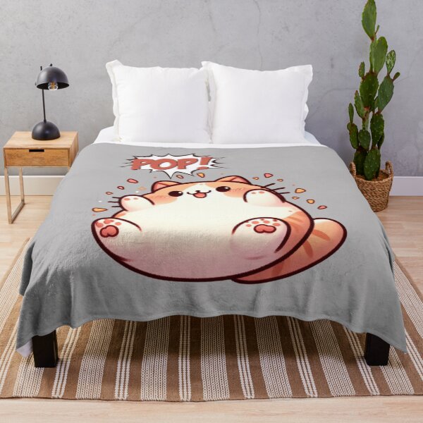 Item preview, Popping Fat Cat Sticker designed and sold by Psycho-Crazy.