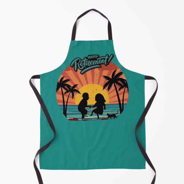 Item preview, Happy Retirement Couple Dancing Sunset Palm Trees. designed and sold by wejollydigitals.
