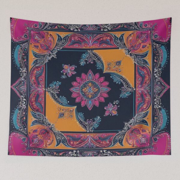 Item preview, RogerPattern - "Radiant Navy: Vibrant Bandana Print" designed and sold by RogerPattern.