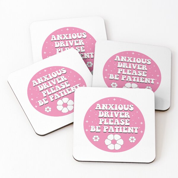 Item preview, Conductor ansioso, tenga paciencia, divertido y lindo parachoques para conductor ansioso designed and sold by BUMPER-STICKERS.