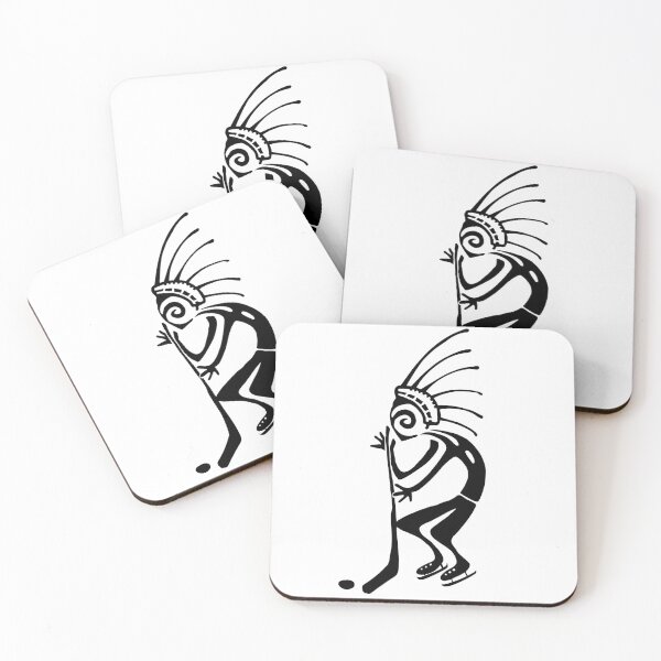Item preview, kokopelli hockey black designed and sold by nogamax.