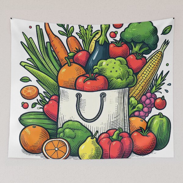 Item preview, Nourishing Bounty: A Bagful of Wellness designed and sold by The Digital Compass.