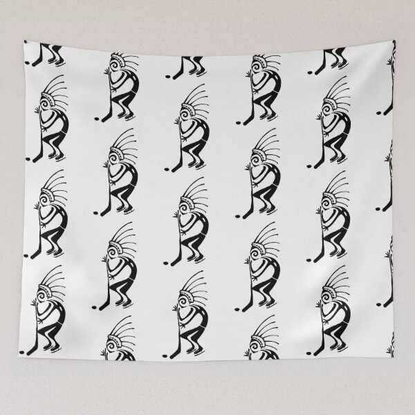Item preview, kokopelli hockey black designed and sold by nogamax.