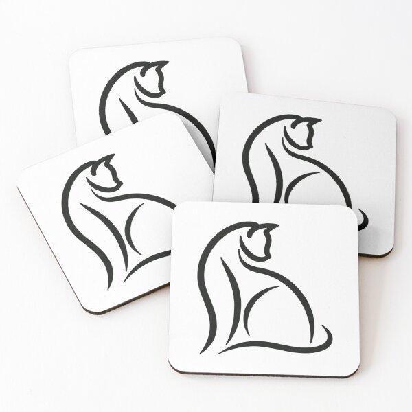 Item preview,  One Line Cat - Abstract Art designed and sold by MusesWhispers.