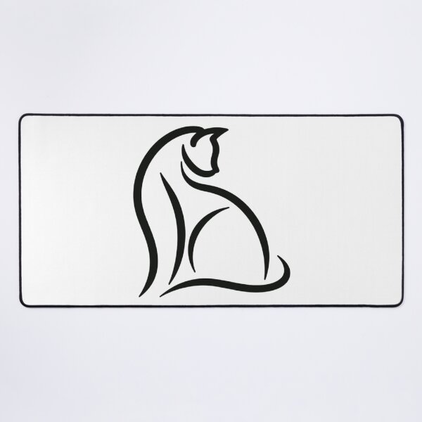 Item preview, One Line Cat - Abstract Art designed and sold by MusesWhispers.